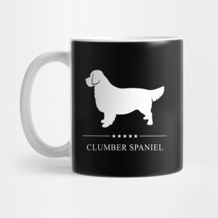 Clumber Spaniel Dog White Silhouette Mug